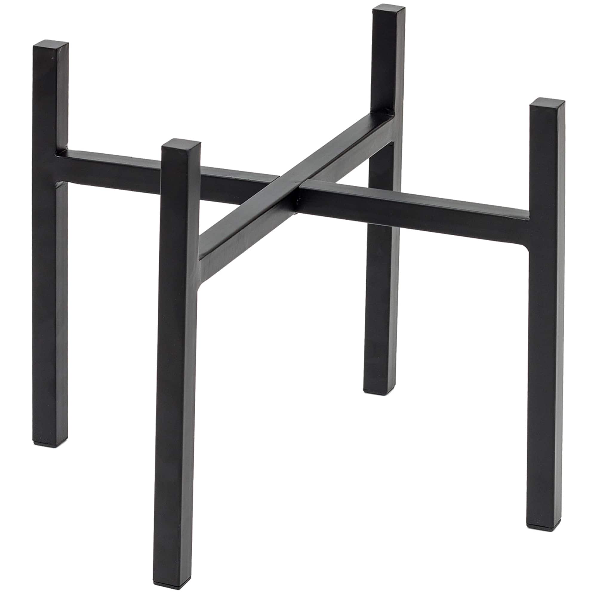 Sorbus 14" Black Mid Century Style Plant Stand